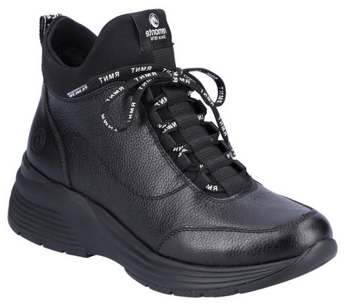 Ghete dama REMONTE D6679-02 negru, piele naturala